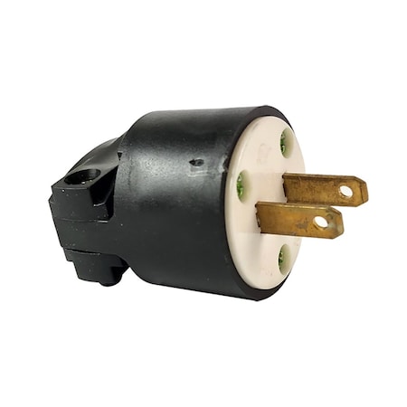 Superior Electric Straight Blade Plug, 1-15P, 15 A, 125V AC, Screw Terminals YGA015